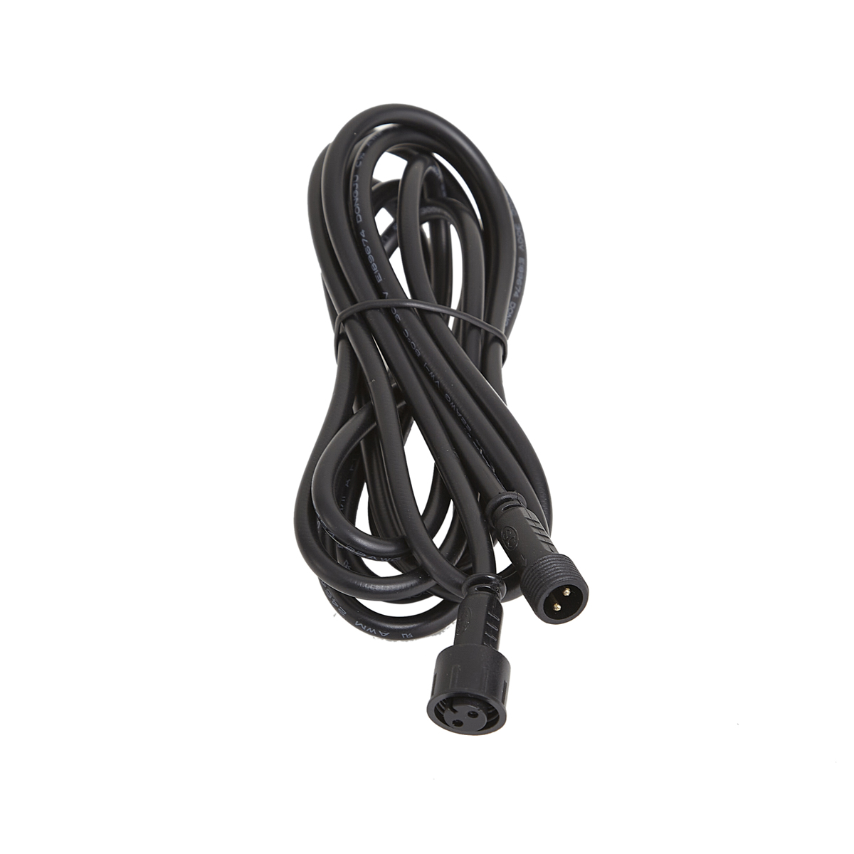 Qazqa Verlängerungskabel 12v 2 Meter Schwarz Ip67 - Voltaire