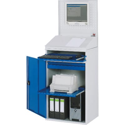 Computer-Schrank 61, B650 xT520xH1895mm, mobil - RAU