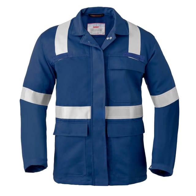 Arbeitsjacke 5 Safety, marine, 80/19/1% BW/Pol/Karbon, 280 g/m², Gr. 56