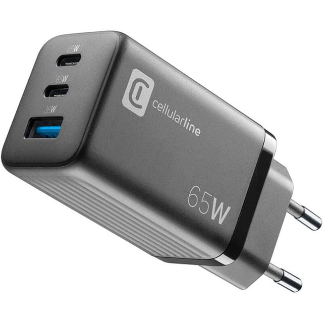 Cellularline - Reiselader 65W Multipower 2 x usb c und 1 x usb a