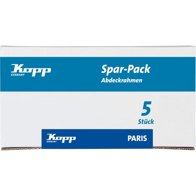Kopp - paris – Profi-Pack: 5x Abdeckrahmen 2-fach, Farbe: palisander - 402526016