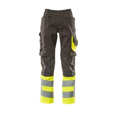Leeds Arbeitshose Gr. 76C50 dunkelanthrazit/hi-vis gelb - Mascot