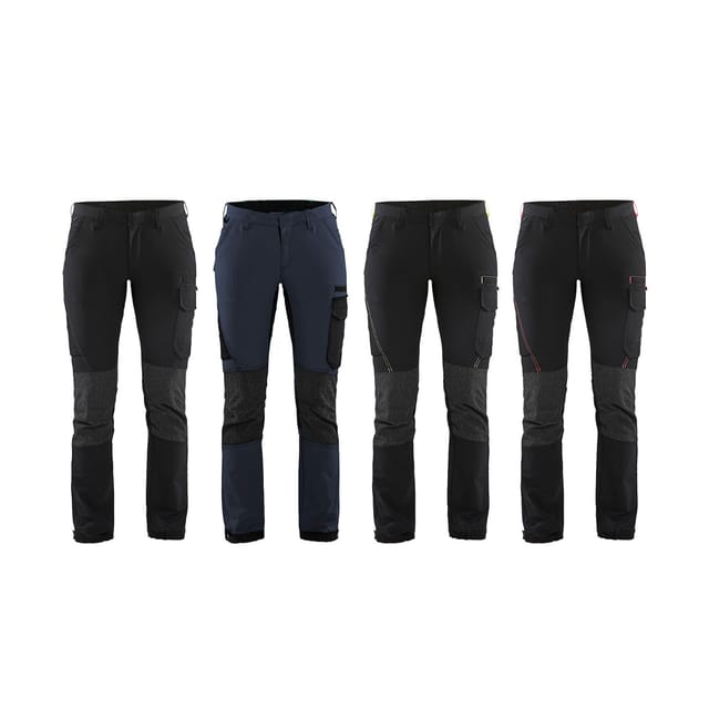 Blaklader 7122 Service Stretch 4 vie Damen Arbeitshose - M - Negro /Gris