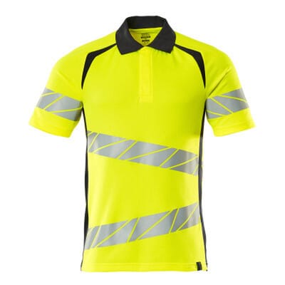 Mascot - Polo-Shirt, moderne Passform Polo-shirt Gr. xl one, hi-vis gelb/schwarzblau