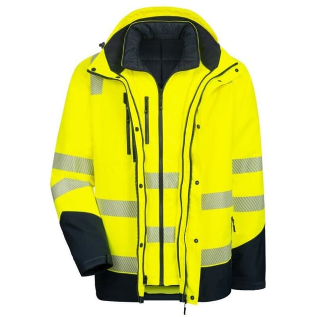 Multifunktions-Warnschutzjacke Motion Tex Viz Plus 7179 neongelb/marineblau Gr. xs