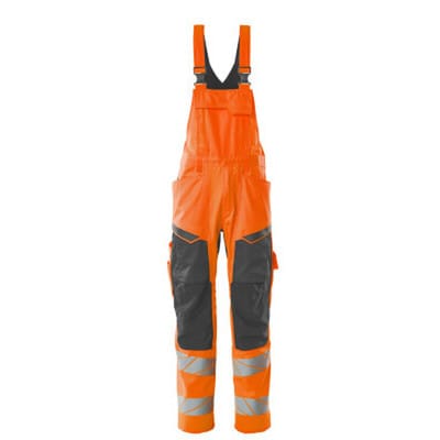 Warnschutz Latzhose 19569-236-1418 Gr. 82C68 hi-vis orange/dunkelanthrazit - Mascot