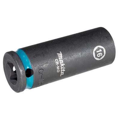 Makita E-16330 Steckschlüssel 3/8" SW16 Impact Black lang