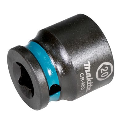 E-16019 Steckschlüssel 3/8" SW20 Impact Black kurz - Makita