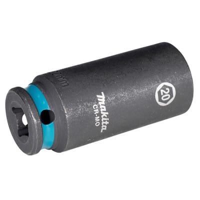 E-16374 Steckschlüssel 3/8" SW20 Impact Black lang - Makita