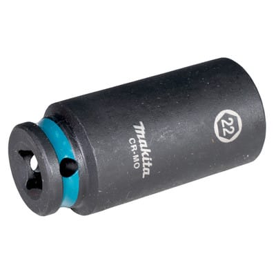 E-16396 Steckschlüssel 3/8" SW22 Impact Black lang - Makita