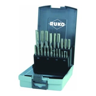 Ruko - 21-teiliger Handgewindebohrer-Satz m din 352 HSSE-Co 5 in Kunststoffkassette - 245001ERO