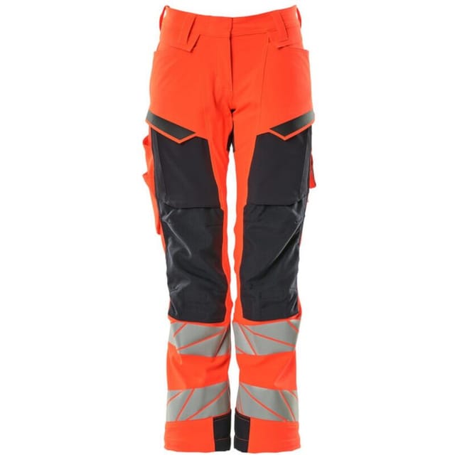Damen-Hose mit Knietaschen 19078-511-22210 Gr. 82C56 hi-vis rot/schwarzblau - Mascot