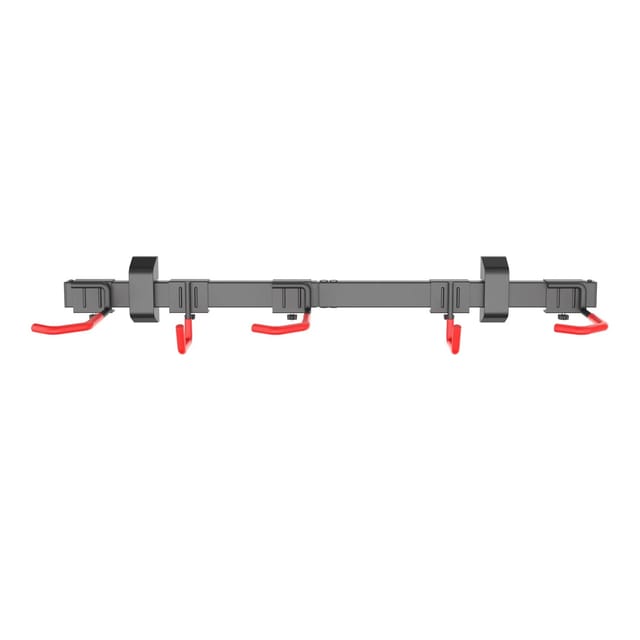 Wiltec Fahrrad Wandhalterung für 3 Fahrräder 82,4 x 18 x 13,6 cm bis 95 kg, Universal Fahrradhalterung leichte Installation, Fahrradaufhängung Stahl