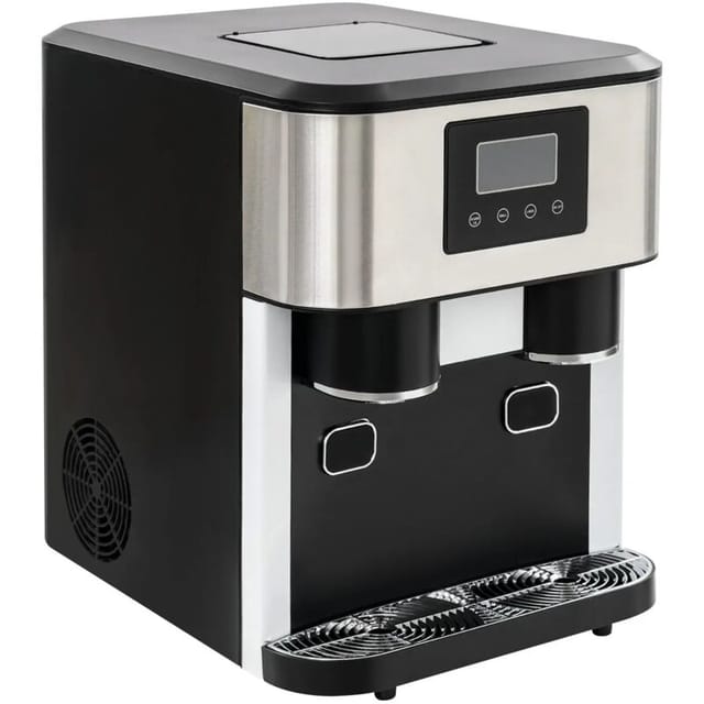 1,8-liter-eiswürfelbereiter Mit Selbstreinigungsfunktion (3-in-1) Für Eiswürfel Und Eisklumpen Produziert Eis, Zerkleinert Eis Und Bereitet Eiswasser Für Küche, Büro, Bar Und Partys Zu