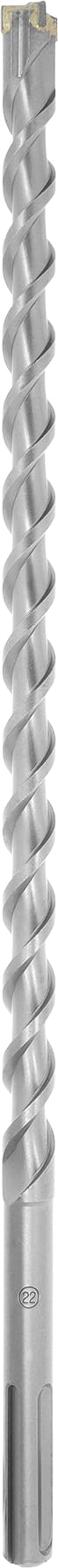 Sds Max Hammerbohrer, ø 22 x 540 mm (Schlagfeste Hartmetallplatte, Hochwertiger Werkzeugstahl, Gefräste Zweifach-Spirale, Beton, Mauerwerk, sds Max)