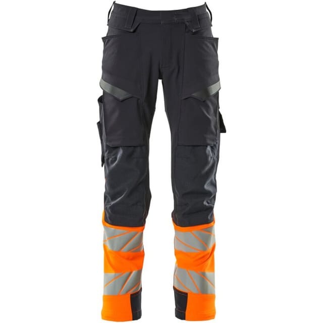 Mascot - Hose mit Knietaschen 19179-511-01014 Gr. 82C60 schwarzblau/hi-vis orange