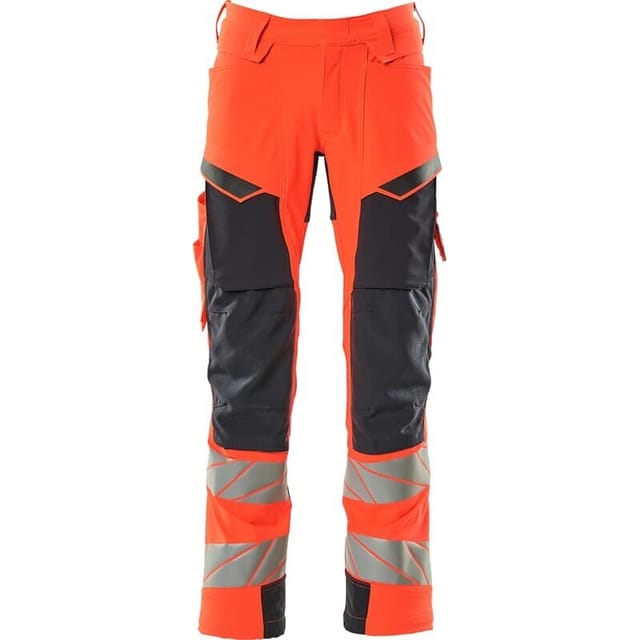 Hose mit Knietaschen 19079-511-22210 Gr. 82C54 hi-vis rot/schwarzblau - Mascot