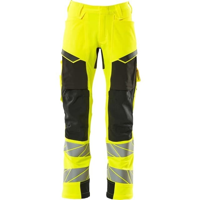 Hose mit Knietaschen 19079-511-1709 Gr. 82C60 hi-vis gelb/schwarz - Mascot