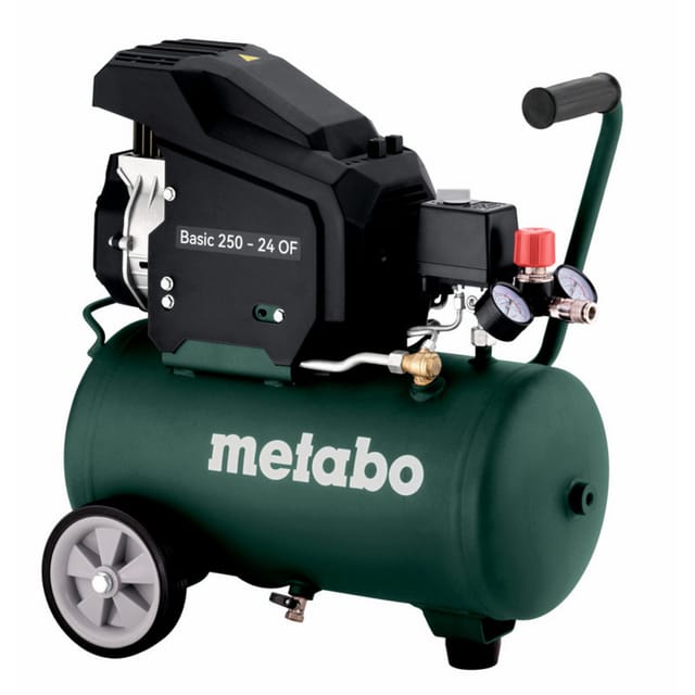 Metabo Kompressor Basic 250-24 OF ölfrei 8 bar 24 Liter 1,5 kW mobil Werkstatt