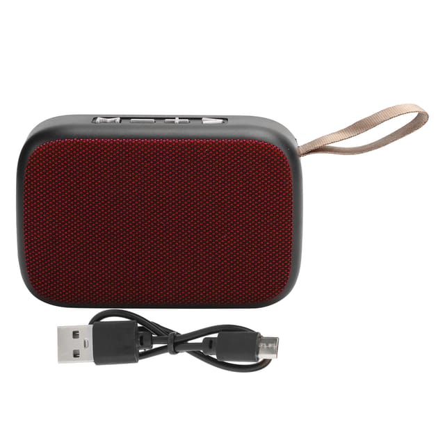Tragbarer Bluetooth-Lautsprecher mit Subwoofer, FM-Radio, USB-Anschluss und kabellosem Stereoklang – Mini-Kompaktlautsprecher