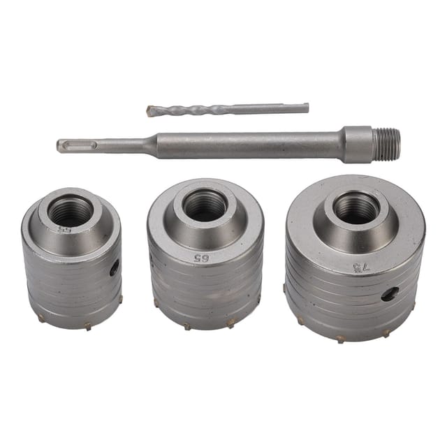 Rosvola Lochsägen-Set für Beton, Durchmesser 55 65 75 mm, Tiefe 50 mm, für Hohlziegel, Zementwände.