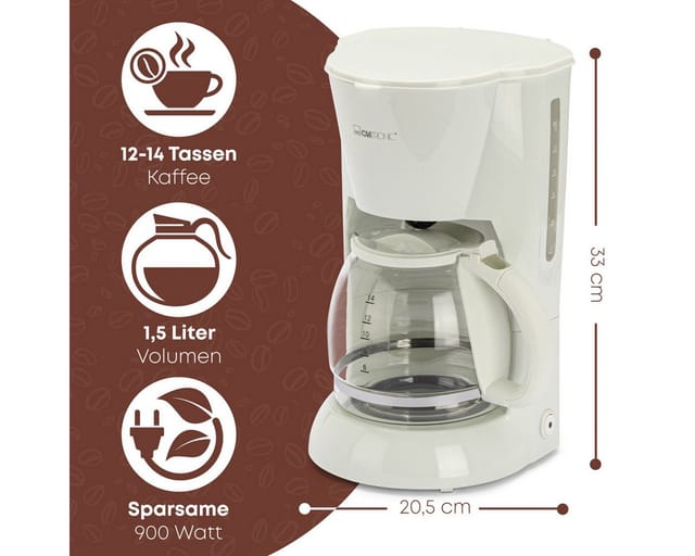 Clatronic Kaffeeautomat KA 3473 (weiß)