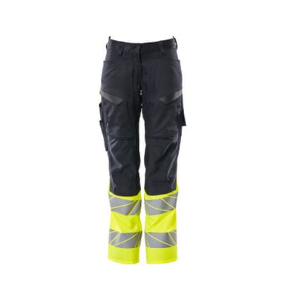 Hose mit Knietaschen 19678-236-01017 Gr. 38 schwarzblau/hi-vis gelb - Mascot