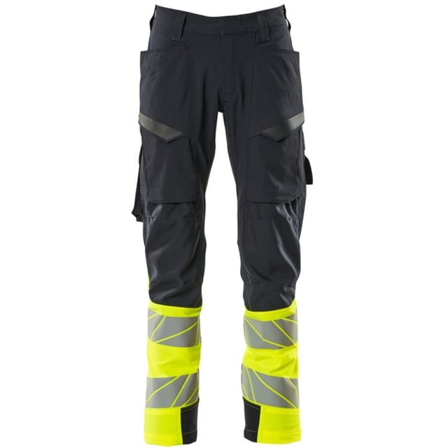 Mascot - Hose mit Schenkeltaschen 19379-510-01017 Gr. 90C52 schwarzblau/hi-vis gelb