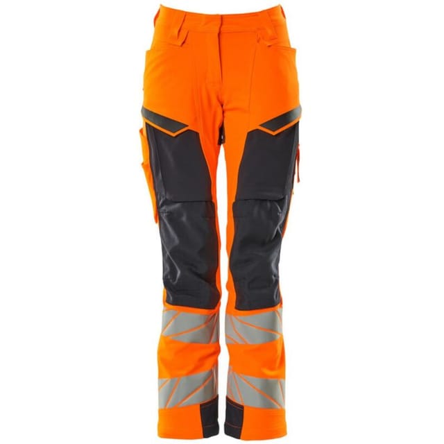 Damen-Hose mit Knietaschen 19078-511-14010 Gr. 40 hi-vis orange/schwarzblau - Mascot