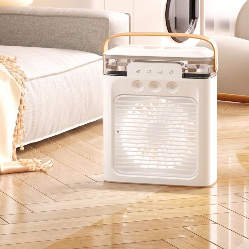 Enowelir Tragbarer, Leiser Klimaventilator Mit 3 Geschwindigkeitsstufen Und Eiswürfelbehälter Für Zuhause, Garten, Terrasse, Werkstatt Und Den Außenbereich