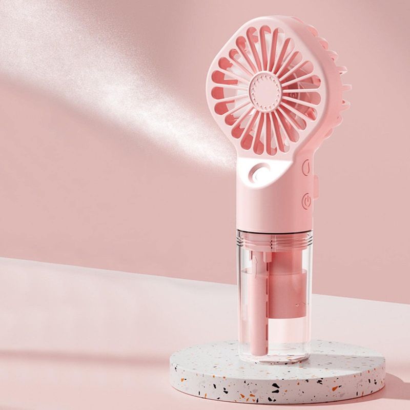 Wiederaufladbarer, Tragbarer Nebelventilator Mit Akku Zur Persönlichen Kühlung Im Innen- Und Außenbereich