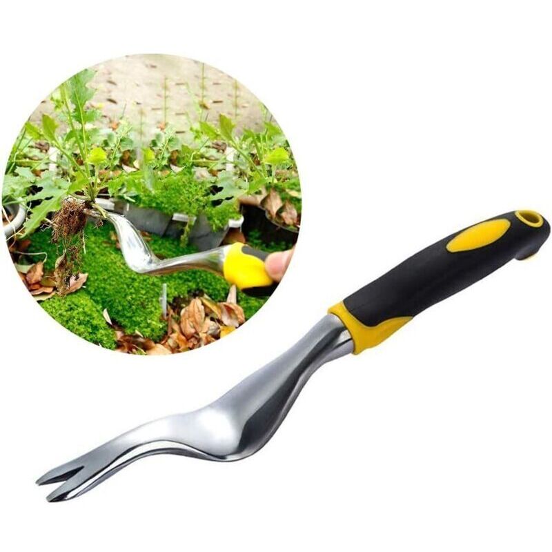 Enowelir Manueller Löwenzahnwurzelzieher, Edelstahl, Unkrautbekämpfungswerkzeug Für Garten, Terrasse, Heimwerkerarbeiten Im Freien, Langlebig, Ergonomisch