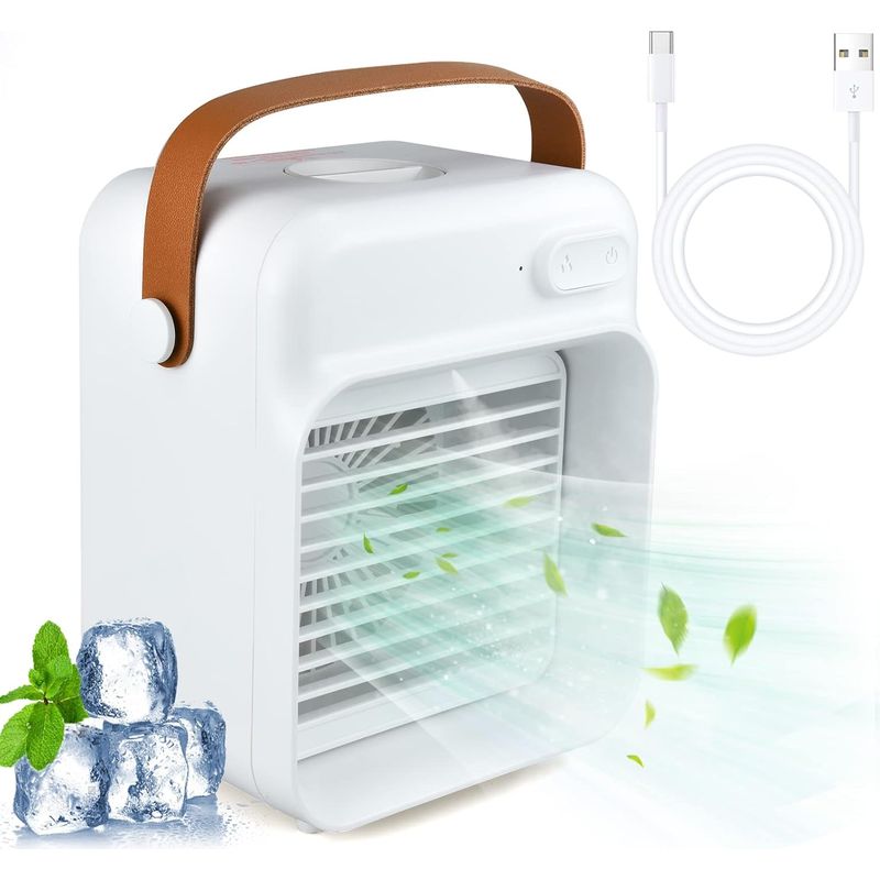 Tragbare Enowelir Usb-klimaanlage Mit 3 Geschwindigkeitsstufen, Wasserkühlung Und Sprühfunktion Für Zuhause, Büro Und Schlafzimmer