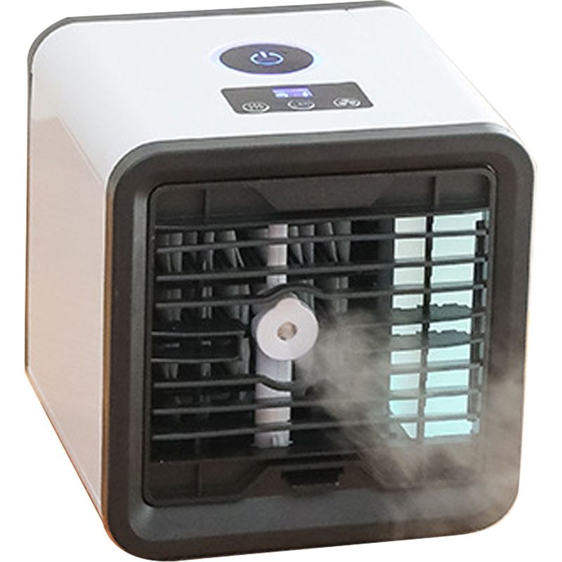 Mini-tragbare Usb-klimaanlage, 3-stufiger Ventilator Mit Nebel- Und Luftbefeuchtungsfunktion, Leise Persönliche Klimaanlage