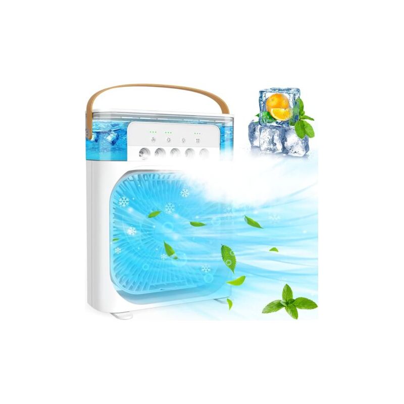 Mini-tragbare Klimaanlage Mit 3 Geschwindigkeitsstufen, 1/2/3-stunden-timer Und 360°-drehung – Usb-ventilator Für Büro Und Zuhause