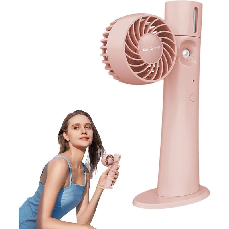 Enowelir Geräuschloser 2-stufiger Feinnebelventilator Für Garten, Terrasse, Balkon, Außenbereich, Zuhause