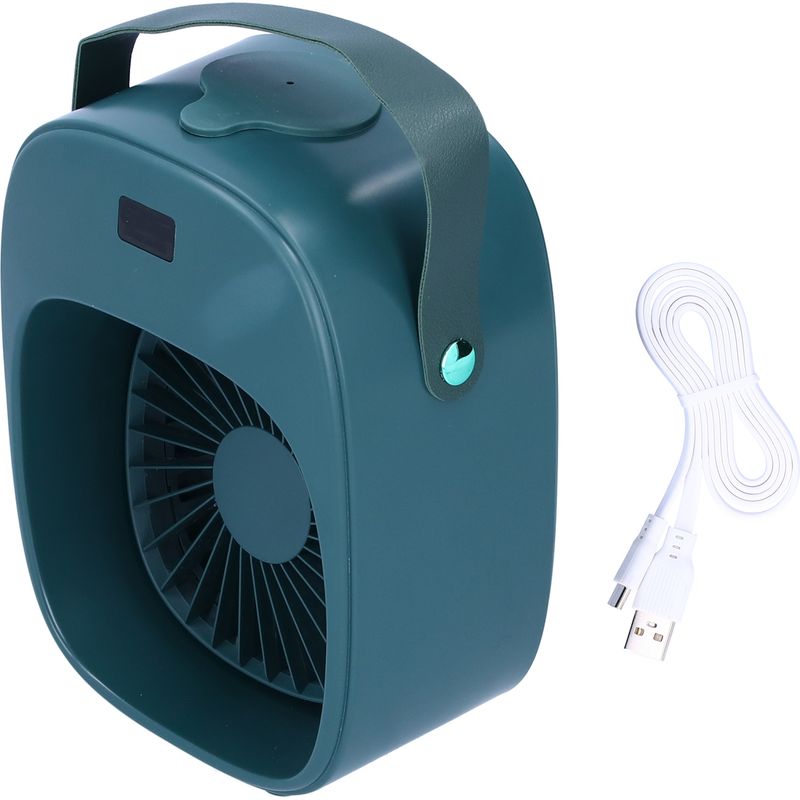 Enowelir Verstellbarer Tragbarer Elektroventilator Mit Sprühfunktion Für Garten, Terrasse, Balkon, Zuhause, Außenbereich