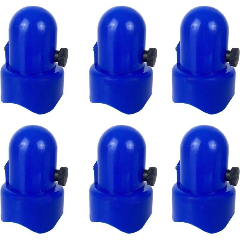 Enowelir Trampolin-pfostenabdeckungen 38 Mm, 6er-set, Blau, Inklusive Befestigungsschrauben, Passend Für 1,5-zoll-pfosten, Für Gartenprojekte Im Freien