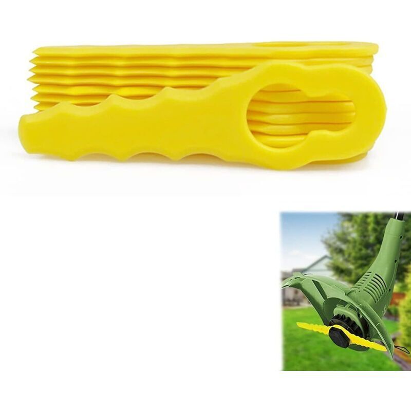 Enowelir Ersatzmesser Für Rasentrimmer, 20er-packung, Doppelt Gezahnte Klingen, Kompatibel Mit Gängigen Modellen, Garten & Heimwerken