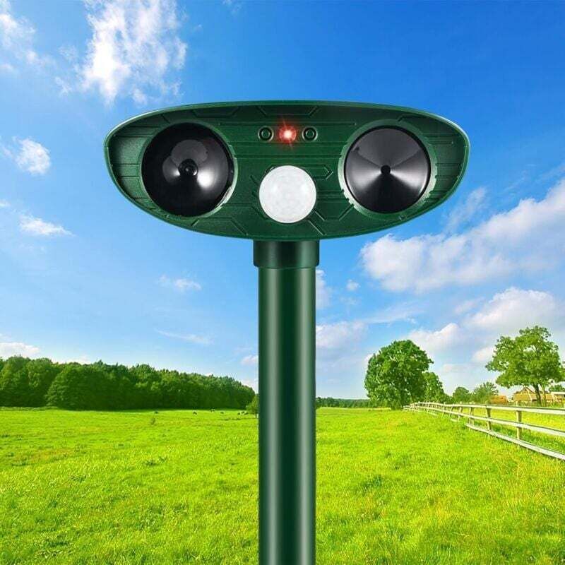 Enowelir Ultraschall-haustierabwehrgerät, 1 Stück, Bewegungsmelder, Ip65 Wasserdicht Für Garten, Terrasse Und Außenbereich