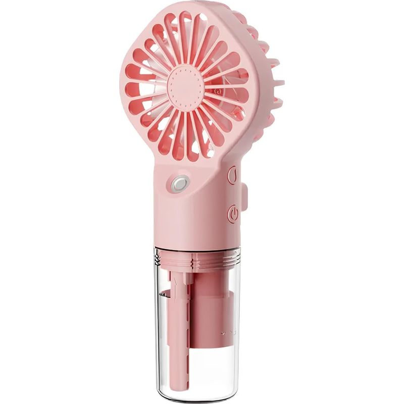 Enowelir 2-in-1 Tragbarer Nebelventilator, Usb-c-aufladbar, 4 Geschwindigkeitsstufen, Für Zuhause, Garten, Terrasse, Büro, Innenräume