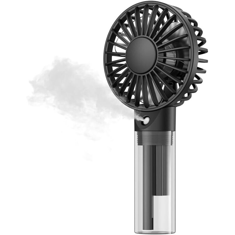 Enowelir Wiederaufladbarer Tragbarer Nebelventilator 32 Ml Mini-handventilator Für Garten, Terrasse, Outdoor, Camping Und Zuhause