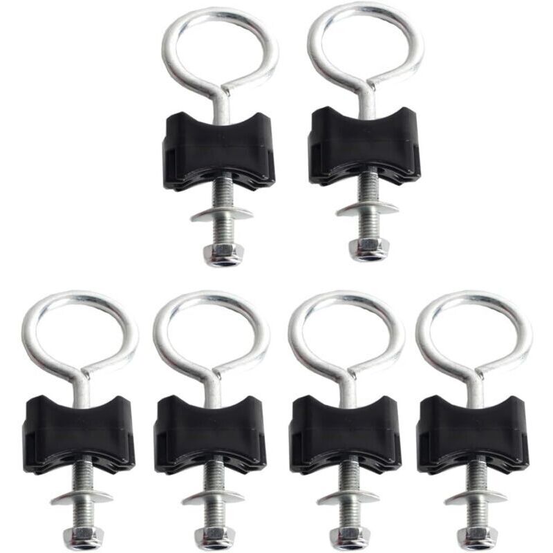 Enowelir Befestigungsschrauben Für Große Trampoline, 6er-pack Runde, Verzinkte Stahlschrauben, 6 Mm, Diy-sicherheitszubehör Für Garten Und Außenbereich