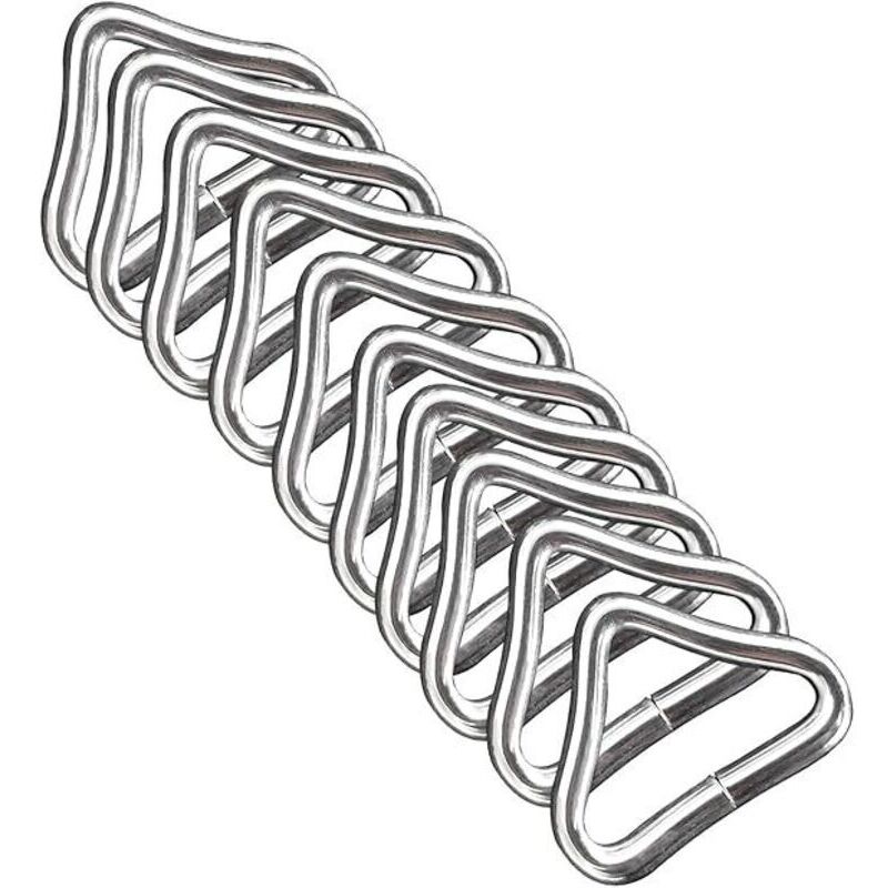 Enowelir Dreiecksschlaufe Für Trampolin, 10 Stück, Hochfestes Metall, Korrosionsbeständig, V-ring, Reparaturset Für Garten- Und Outdoor-heimwerker