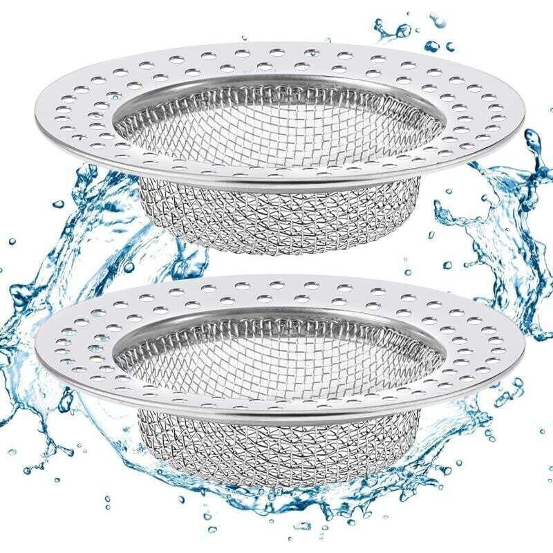 Enowelir Edelstahl-küchenspülensieb, 2-teiliges Set, Verstopfungsfreier Stöpsel, 7,8 Cm Durchmesser, Kompatibel Mit Standardspülen, Heimwerker-projekt