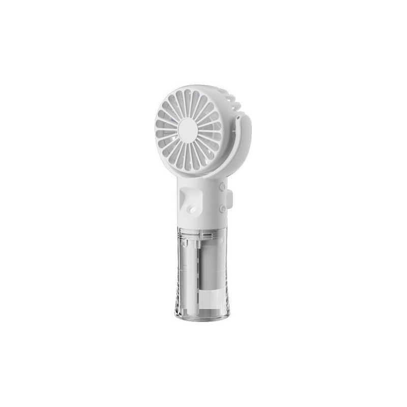 Enowelir Wiederaufladbarer, Tragbarer Ventilator Mit 4 Geschwindigkeitsstufen Und Weißem Nebel Für Garten, Terrasse, Außenbereich, Zuhause Und Heimwerkerprojekte