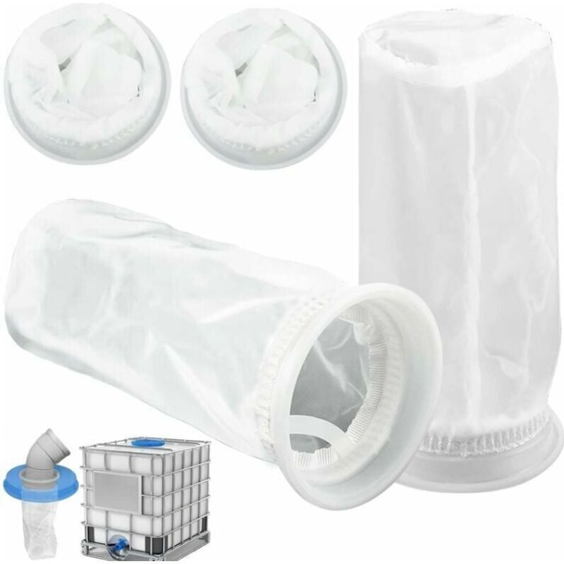 Enowelir 4er-pack Nylonfilter Für 1000-liter-ibc-container Mit Deckel, Regenwassernutzung Für Garten Und Heimwerkerprojekte Im Freien