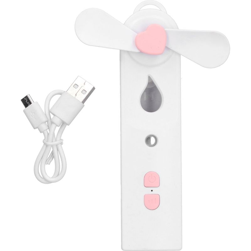 Enowelir Tragbarer Usb-ventilator, Mini-luftbefeuchter Mit Leiser Bedienung Für Büro, Schlafzimmer Und Reisen