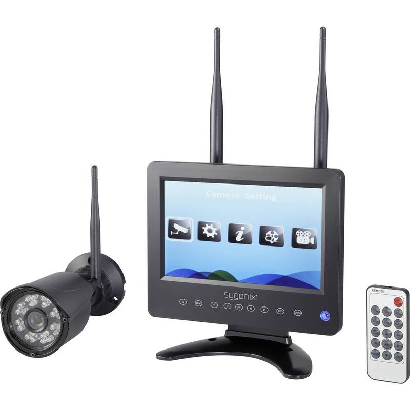 [gebraucht] B-ware Sygonix Funk-überwachungskamera Set 4-kanal Cmos Wetterfest 1280x720 Ip65 150m
