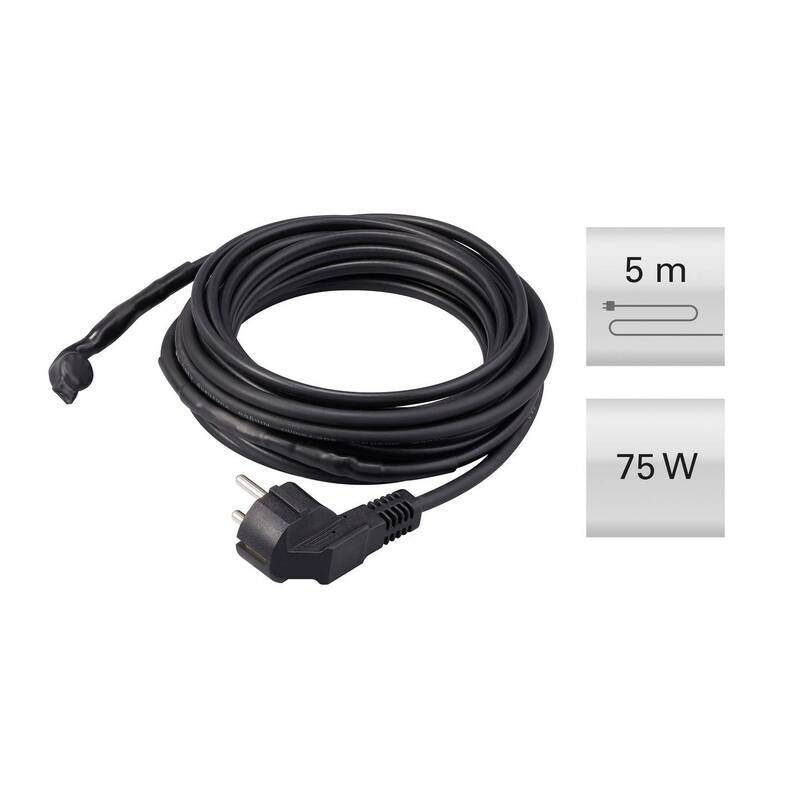 [gebraucht] B-ware Sygonix Heizkabel Frostschutz 230v 75w 6,5m Ipx7 Für Außenbereich Schwarz Sc